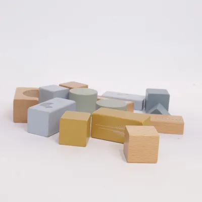 Blocs de construction (Bleu, Marron, Multicolore) de Little Dutch