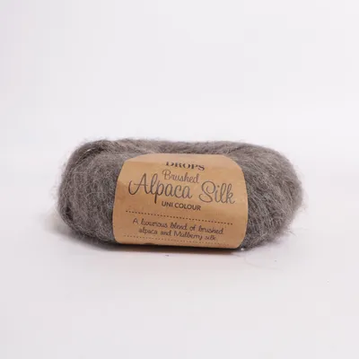 Fil (Brushed Alpaca Silk) de Drops Laine d'alpaga, Soie