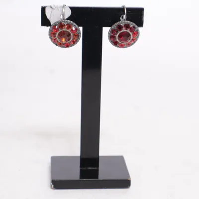 Earrings (Red) Unknown metal