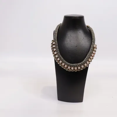 Choker (Gray, White, Gold) from Accessorize Unknown metal