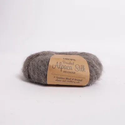 Fil (Brushed Alpaca Silk) de Drops Laine d'alpaga, Soie