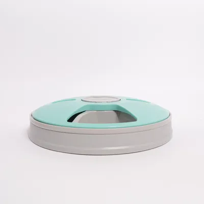 Feeding bowl (Turquoise, Gray) from Amazon Basics