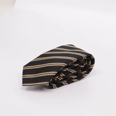 Tie (Black, Gold) from Benetti Polyester