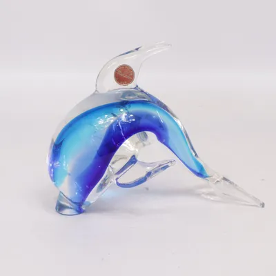 Figur (Blau, Transparent) von Murano
