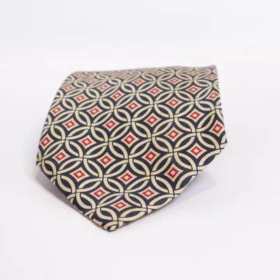 Tie (Blue, Beige, Red) from Prochownick Silk