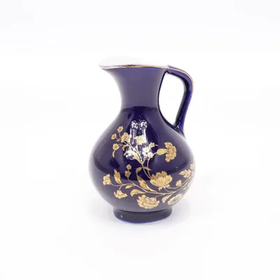Vase (Blue, Gold)