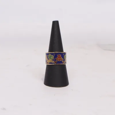 Ring (Blå, Flerfarvet) Ukendt metal