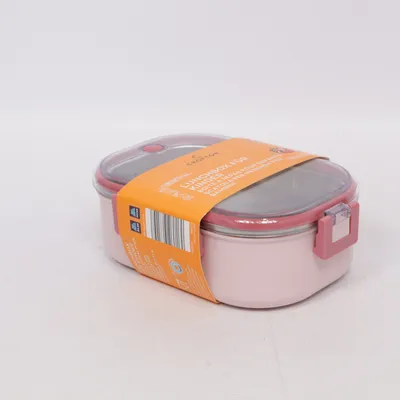 Lunch box (Pink, Silver, Silver) from Crofton