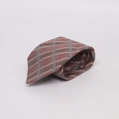 Tie (Brown, Gray) from Vincent Polyester