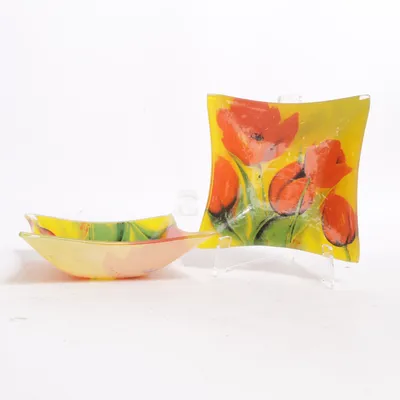 Serving bowl (Yellow, Multicolored)