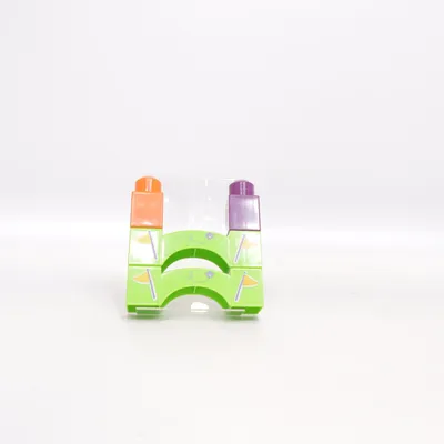 Bouwblokken (Groen, Oranje, Lila, Geel) van Mega Bloks