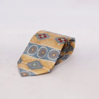 Stropdas (Geel, Blauw, Meerkleurig) van Reine Seide Zijde