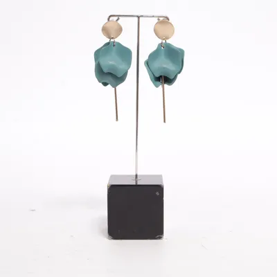 Earrings (Blue, Gold) Unknown metal