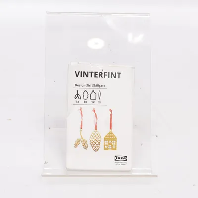 Juletræspynt (Guld, Rød) fra IKEA