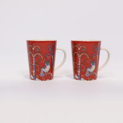 Mug (Red, Multicolored) from Iittala