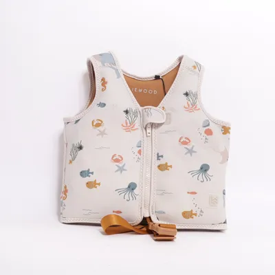 Gilet de natation (Beige, Multicolore) de Liewood