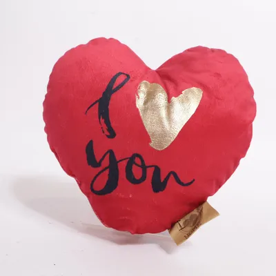 Pyntepude (Rød, Guld, Sort) fra I Love Home Polyester