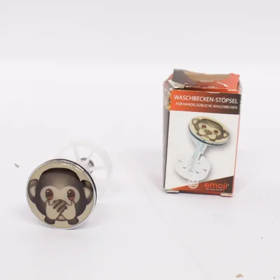 Badrumstillbehör (Silverfärgad, Svart, Vit) från Emoji