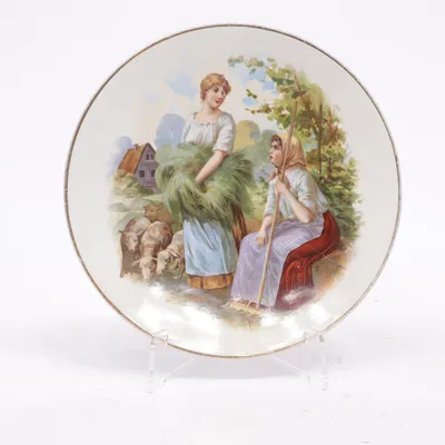 Wall plate (White, Multicolored) from Gefle