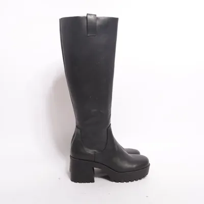 Boots (Black) from Monki Faux leather