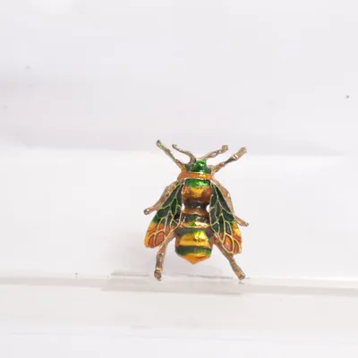 Broche (Guld, Grøn, Gul) Ukendt metal