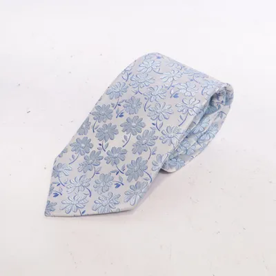 Krawatte (Blau, Weiß) von Sarar Seide