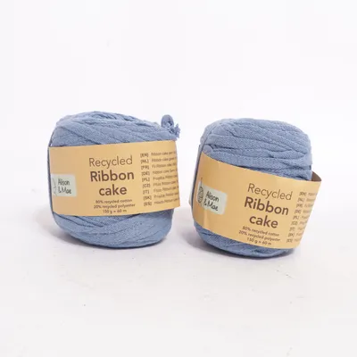 Yarn (Recycled Ribbon Cake) from Alison & Mae Recycled cotton, Recycled polyester