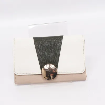 Plånbok (Vit, Svart, Beige)