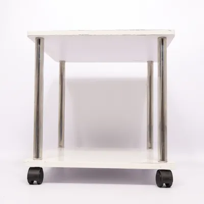 Bijzettafel (Wit, Zilver)