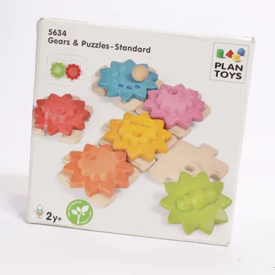 Aktivitetsleksak (Gears & Puzzles - Standard) från PlanToys