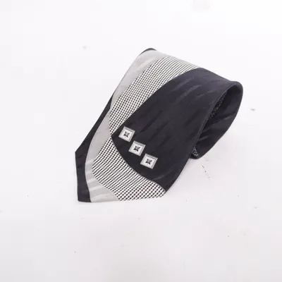 Tie (Black, Gray) from Carlo Silk