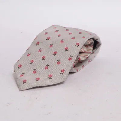 Tie (Gray, Pink) from Tommy Hilfiger Silk