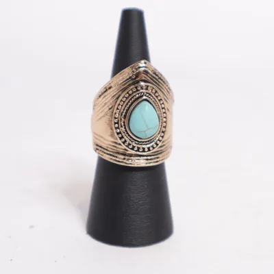 Ring (Goud, Turquoise) Onbekend materiaal