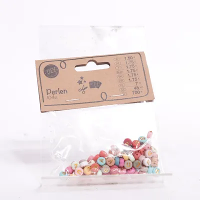 Plastikperler (Flerfarvet) fra Woolworth