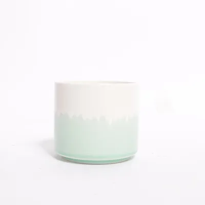 Pot (White, Green)