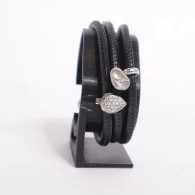 Bracelet (Noir) de Viventy Argent, Acier inoxydable
