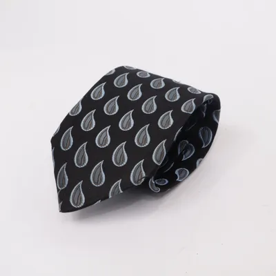 Tie (Black, Gray) from Hemley Silk