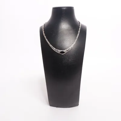 Choker (Silverfärgad, Svart) Silver