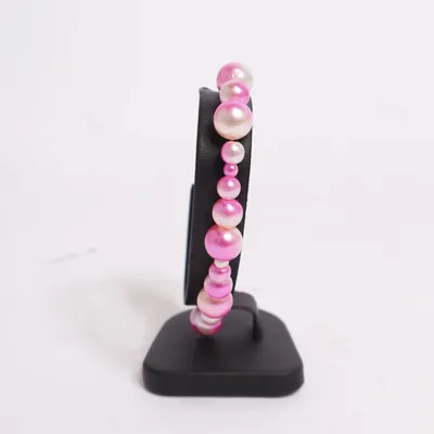 Anklet (Pink, White, Multicolored) Unknown metal