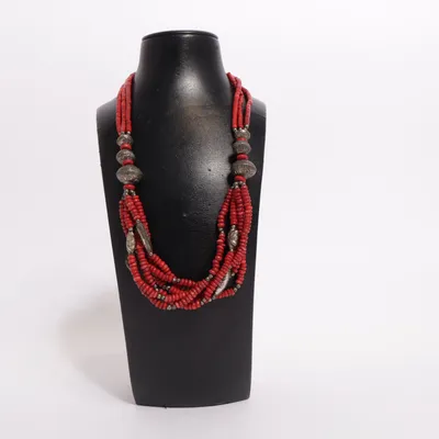 Necklace (Red, Silver) from Bijou Brigitte Unknown metal