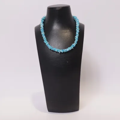 Halsband (Blå, Vit) Okänd metall