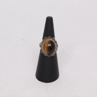 Ring (Svart, Silverfärgad) Okänd metall