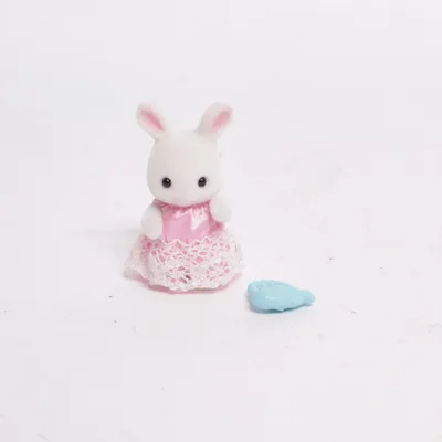 Leksaksfigur (Vit, Rosa, Blå) från Sylvanian Families