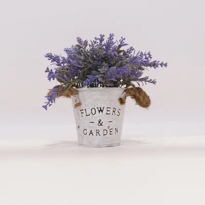 Konstgjord växt (Lila, Grön, Vit)