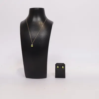 Smyckesset (Guldfärgad, Gul) Silver