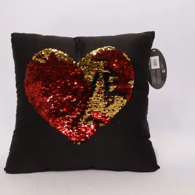 Coussin décoratif (Noir, Rouge, Or) de Twinkle Polyester