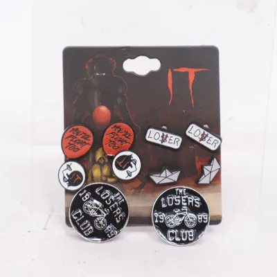 Earrings (Black, White, Red) from It Unknown metal