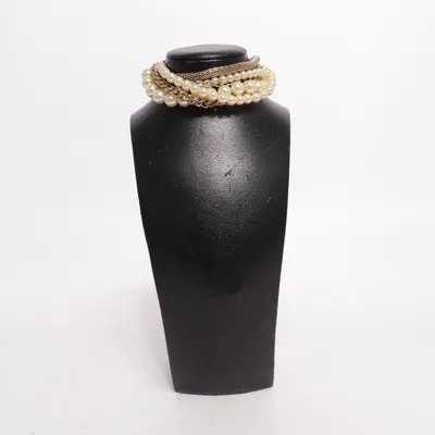 Halskette (Weiß, Gold) Unbekanntes Metall