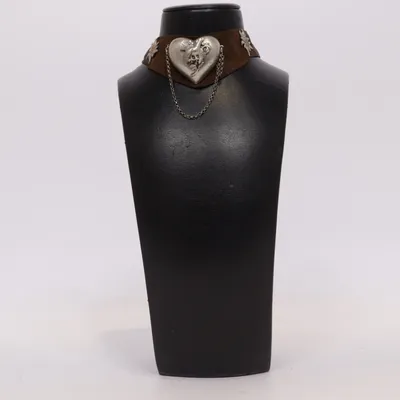Choker (Brun, Sølv) Ukendt metal