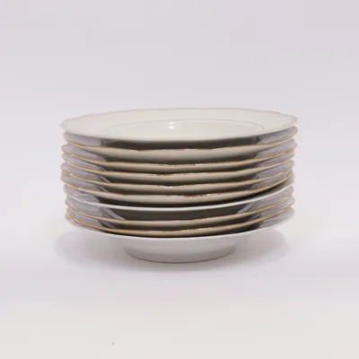 Deep plate (White, Gold) from Bavaria